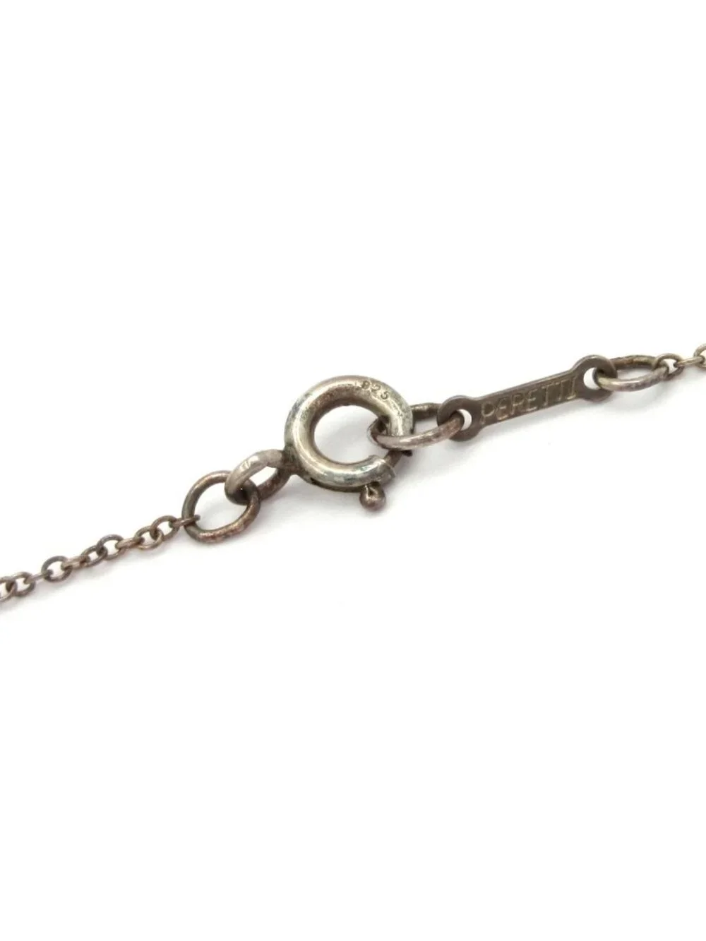 Tiffany & Co Necklace Bean Silver